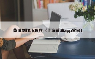 遂宁黄浦制作小程序（上海黄浦app官网）